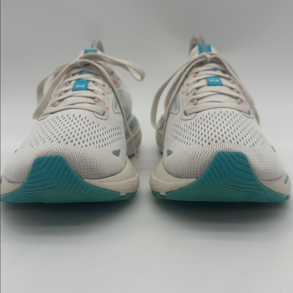 Brooks Adrenaline GTS 23 Running Shoes Coconut Papaya Blue Neutral Womens Size 8 - Picture 8 of 16
